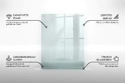 Podkładka pod znicz transparentna szklana 52x40