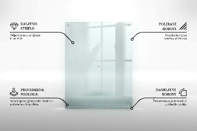 Podkładka pod znicz transparentna szklana 52x40