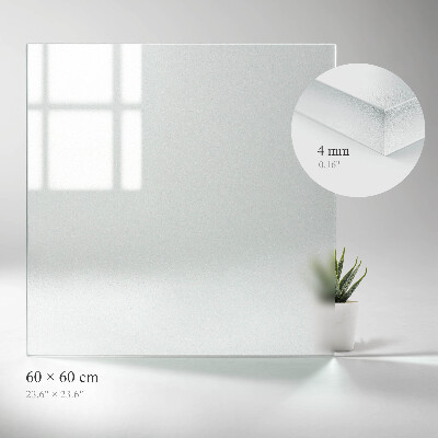 Blat do stolika kwadratowy Efekt mrożonego szkła