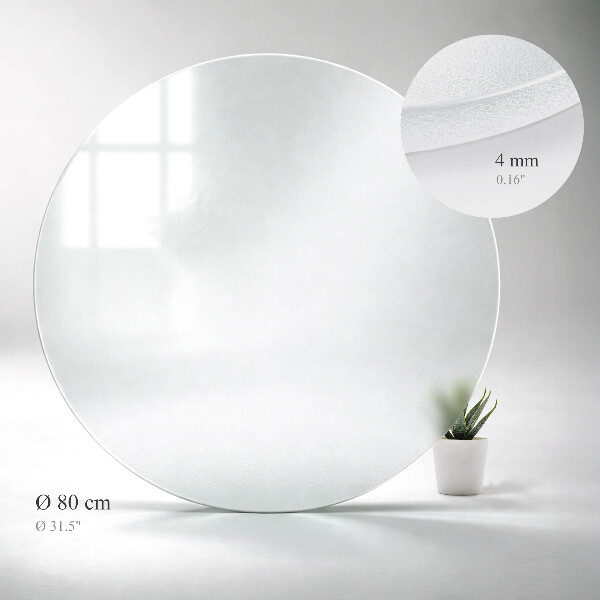 Blat do stolika okrągły Efekt mrożonego szkła