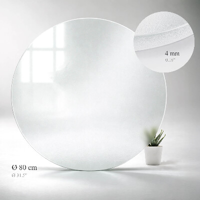 Blat do stolika okrągły Efekt mrożonego szkła