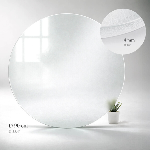 Blat do stolika okrągły Efekt mrożonego szkła