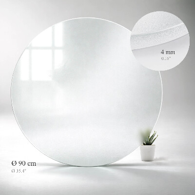 Blat do stolika okrągły Efekt mrożonego szkła