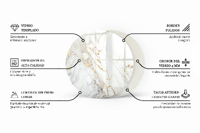 Blat okrągły Wzór mozaikowy z ornamentami