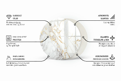 Blat okrągły Wzór mozaikowy z ornamentami