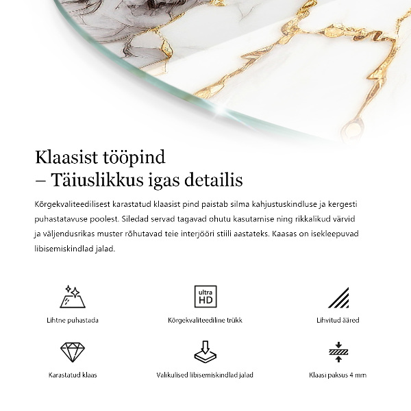 Blat okrągły Struktura drewnianych desek