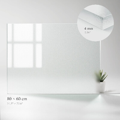 Blat do stolika prostokątny Efekt mrożonego szkła