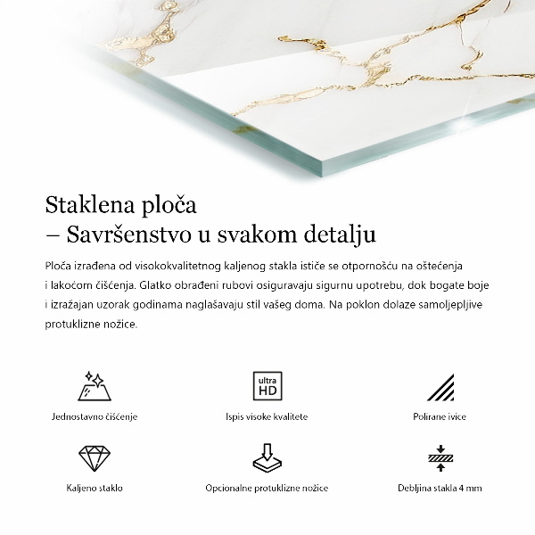 Blat prostokątny Marmurowa kompozycja graficzna