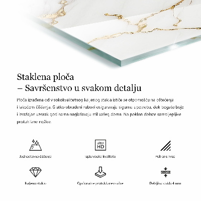 Blat prostokątny Marmurowa kompozycja graficzna
