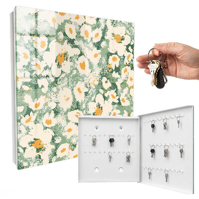 Skrzynka na klucze do domu Wzór kwiatowy