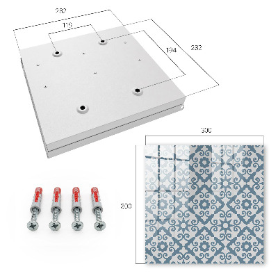 Ozdobna szafka na klucze Geometryczna elegancja