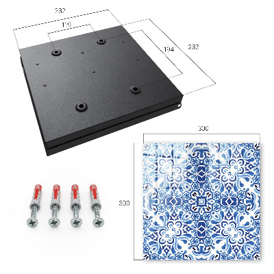 Skrzynka na klucze do domu Ozdoby z płytek