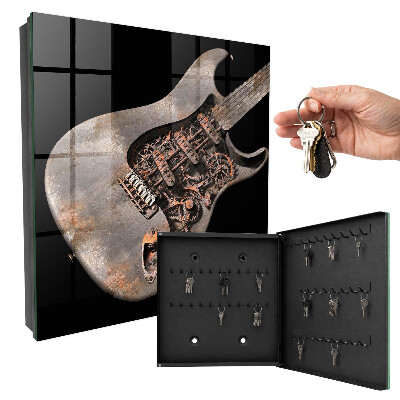 Ozdobna szafka na klucze Gitara mechaniczna