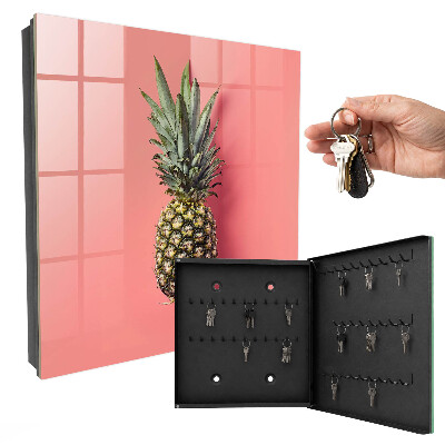 Nowoczesna skrzynka na klucze Egzotyczny ananas