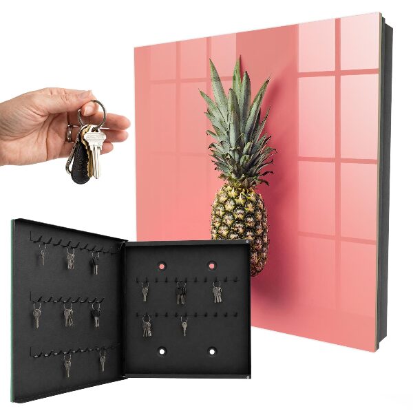 Nowoczesna skrzynka na klucze Egzotyczny ananas