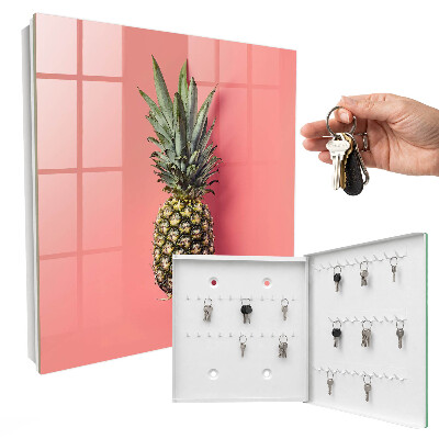 Nowoczesna skrzynka na klucze Egzotyczny ananas