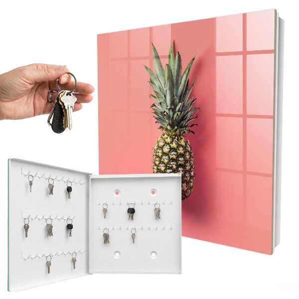 Nowoczesna skrzynka na klucze Egzotyczny ananas