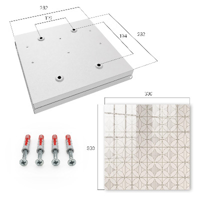 Skrzynka na klucze do domu Elegancka geometria