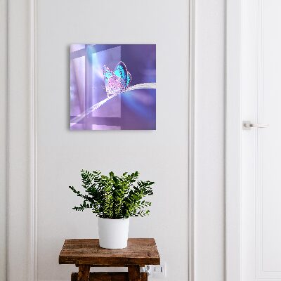 Nowoczesna skrzynka na klucze Kolorowy motyl