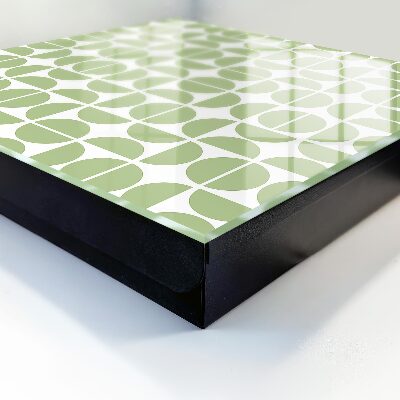 Nowoczesna skrzynka na klucze Zielona geometria