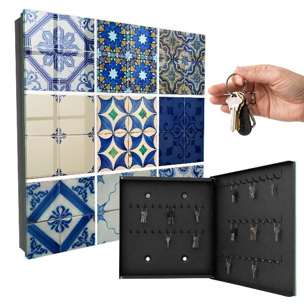 Nowoczesna skrzynka na klucze Płytki azulejos