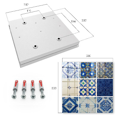 Nowoczesna skrzynka na klucze Płytki azulejos