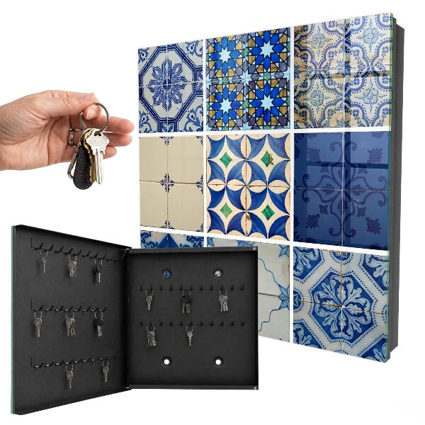 Nowoczesna skrzynka na klucze Płytki azulejos