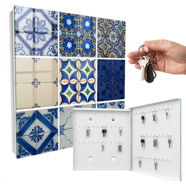 Nowoczesna skrzynka na klucze Płytki azulejos