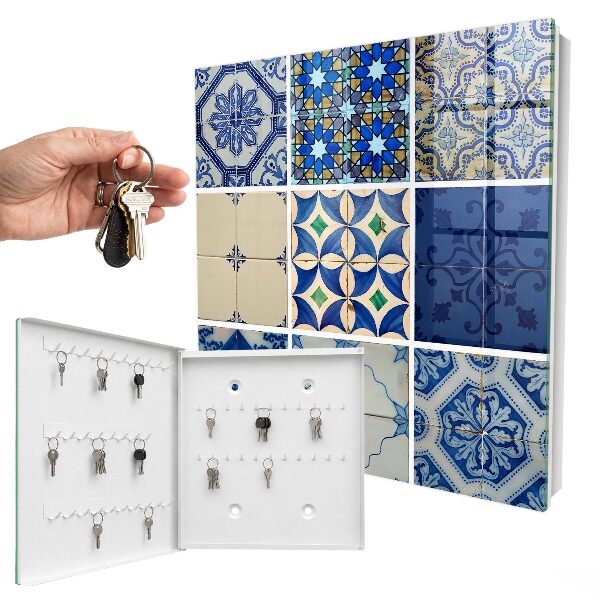 Nowoczesna skrzynka na klucze Płytki azulejos