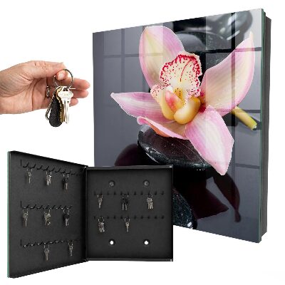 Ozdobna szafka na klucze Kamienie orchidei