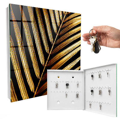 Nowoczesna skrzynka na klucze Elegancki liść