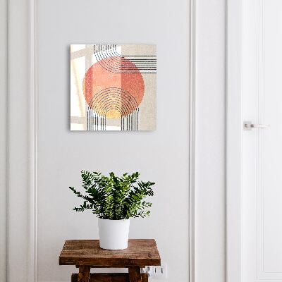 Ozdobna szafka na klucze Linie geometryczne