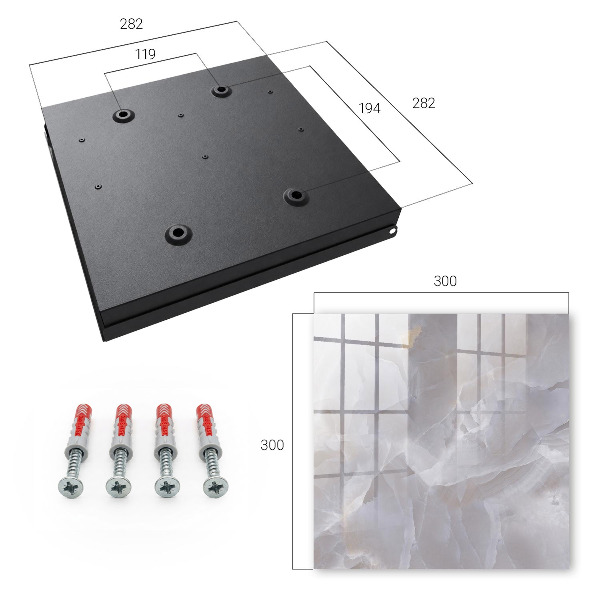 Nowoczesna skrzynka na klucze Szara elegancja