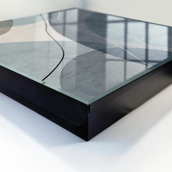 Nowoczesna skrzynka na klucze Niebieska abstrakcja