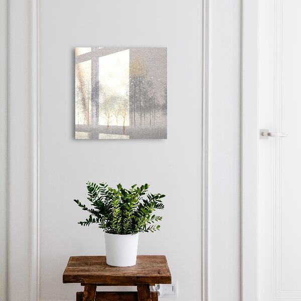 Nowoczesna skrzynka na klucze Mglisty las