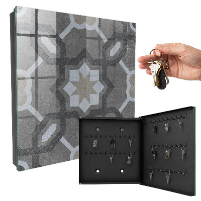 Ozdobna szafka na klucze Geometryczna elegancja