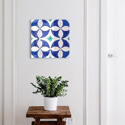 Nowoczesna skrzynka na klucze Motyw geometryczny