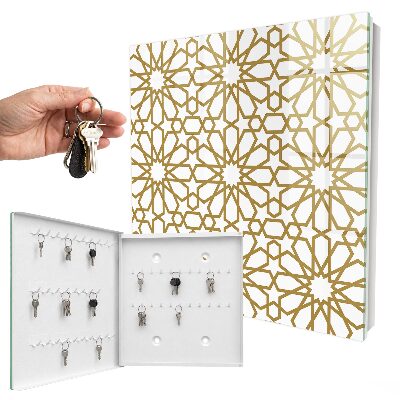 Nowoczesna skrzynka na klucze Wzór geometryczny