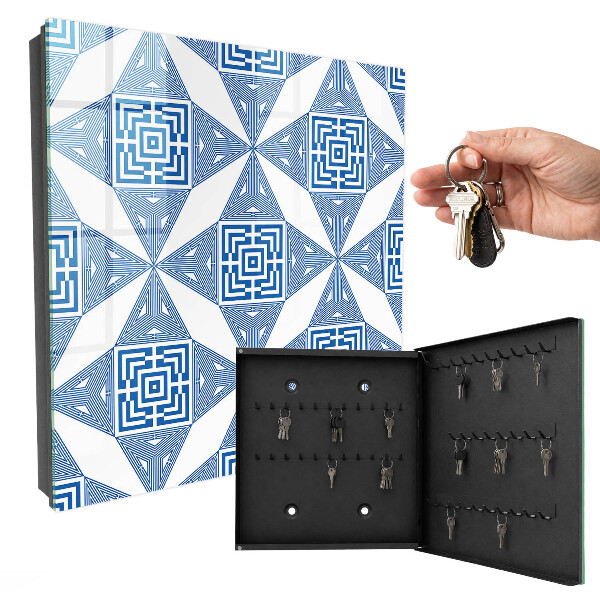 Nowoczesna skrzynka na klucze Wzór geometryczny