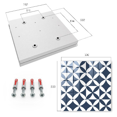 Ozdobna szafka na klucze Geometryczna elegancja