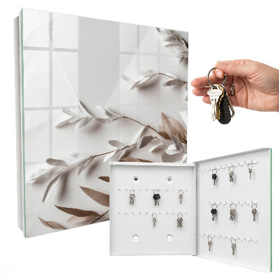 Skrzynka na klucze do domu Liście elegancji