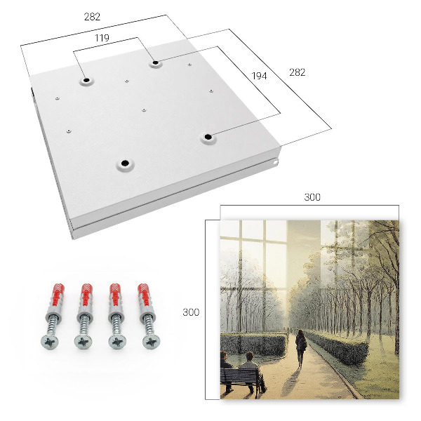 Skrzynka na klucze do domu Spacer po parku