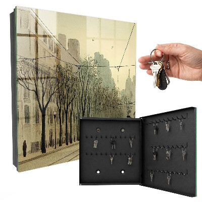 Skrzynka na klucze do domu Spacer po mieście