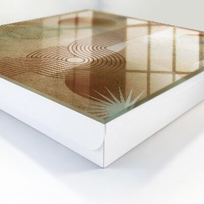 Ozdobna szafka na klucze Kształty geometryczne