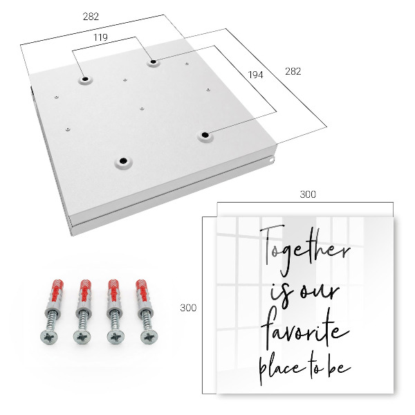 Skrzynka na klucze do domu Razem to nasze ulubione miejsce