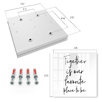 Skrzynka na klucze do domu Razem to nasze ulubione miejsce