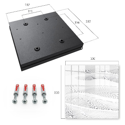 Ozdobna szafka na klucze Fale liniowe