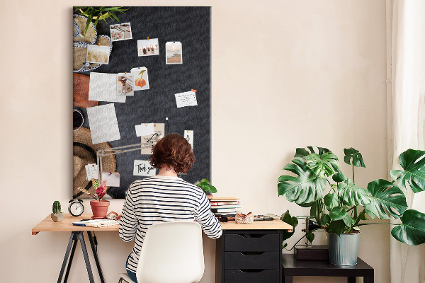 Tablica korkowa na ścianę Stylowy układ z naturalnymi akcentami