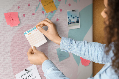 Tablica korkowa ozdobna Abstrakcyjne plamy w pastelowych kolorach