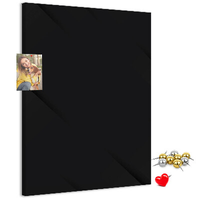 Korkowa tablica Czarna tablica z minimalistycznym wzorem